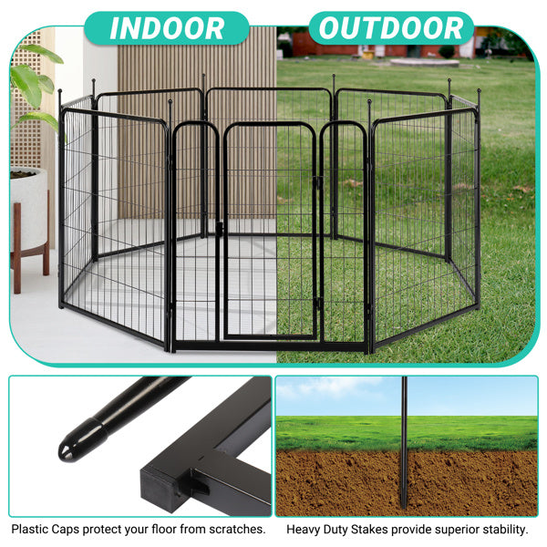 8-Panel Heavy Duty Dog Playpen