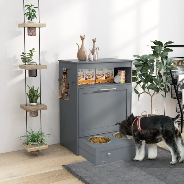 Pet Feeder Station with Storage